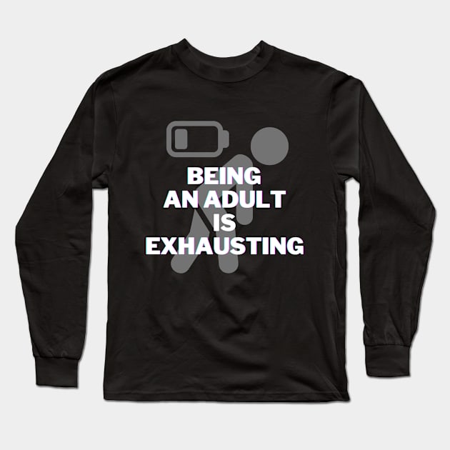 A fashionable and artistic T-shirt with the phrase "I was doing stuff" Long Sleeve T-Shirt by CreativeXpro